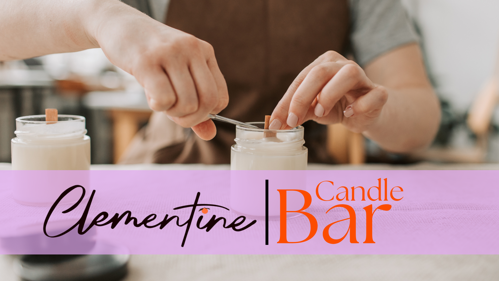 Clementine Candle Bar at Lavender Fest at Bellavenue Manor